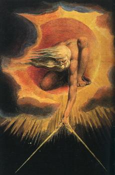 William Blake : God as an Architect, illustration from The Ancient of Days